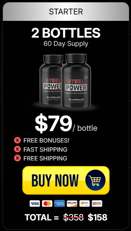 SteelPower 1 Bottle Package