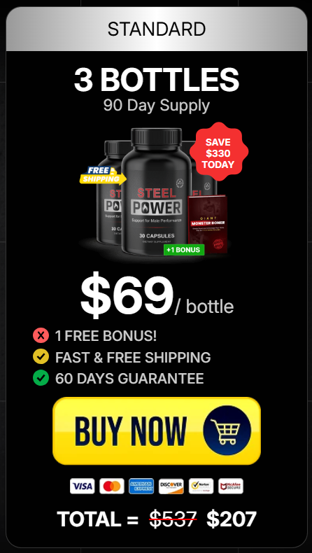 SteelPower 3 Bottle Package